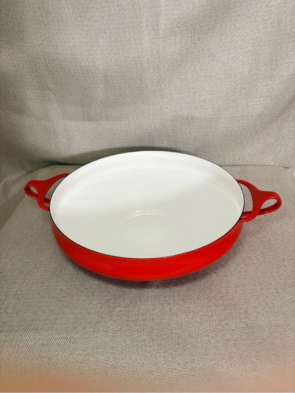 Vintage Dansk Kobenstyle Red Paella Pan IHQ Denmark Jens Quistgaard MCM
